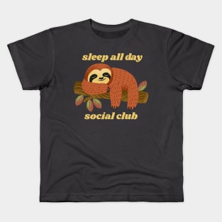 Sleep All Day Social Club Kids T-Shirt